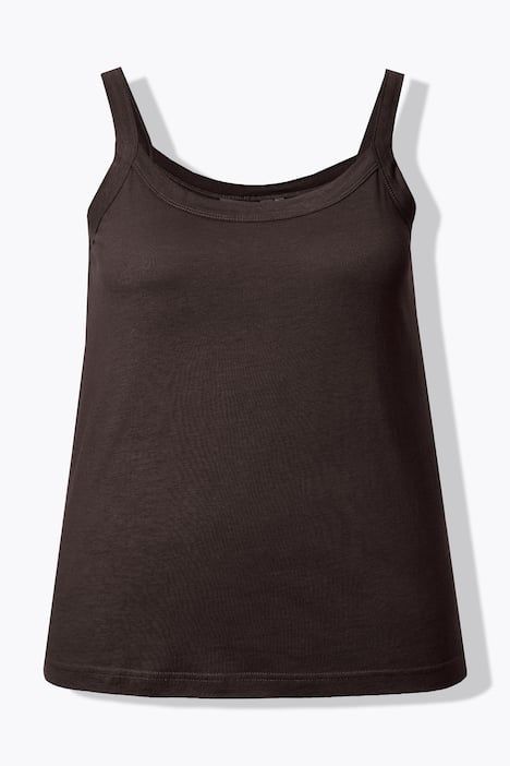 Débardeur à fines bretelles et décolleté rond, en modal mélangé