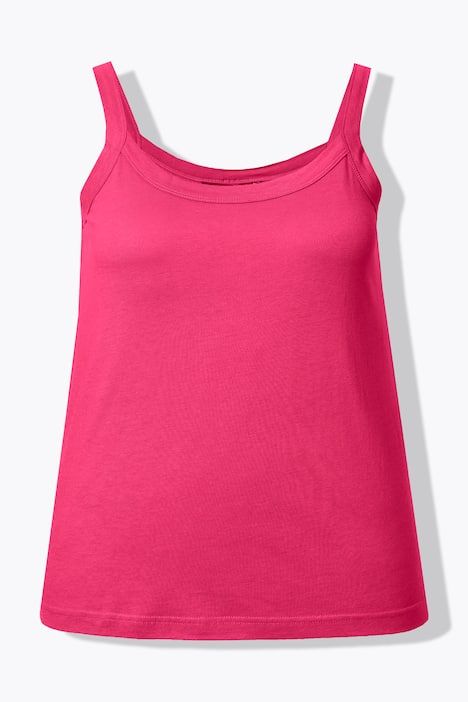 Débardeur à fines bretelles et décolleté rond, en modal mélangé