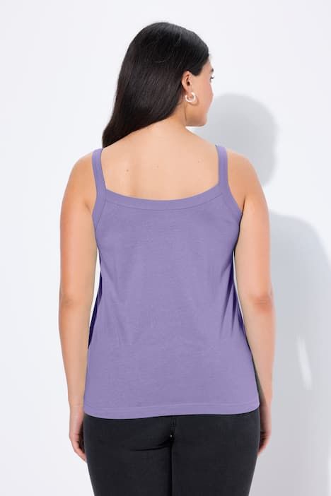 Débardeur à fines bretelles et décolleté rond, en modal mélangé