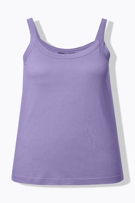Débardeur à fines bretelles et décolleté rond, en modal mélangé