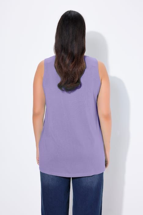 Débardeur en modal à jolis plis creux. Coupe évasée, encolure ronde et larges bretelles