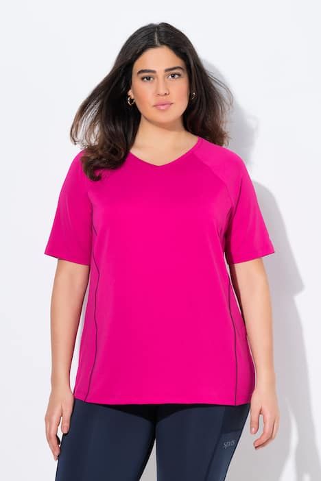 T-shirt, protection UV 50+. Col en V et manches courtes