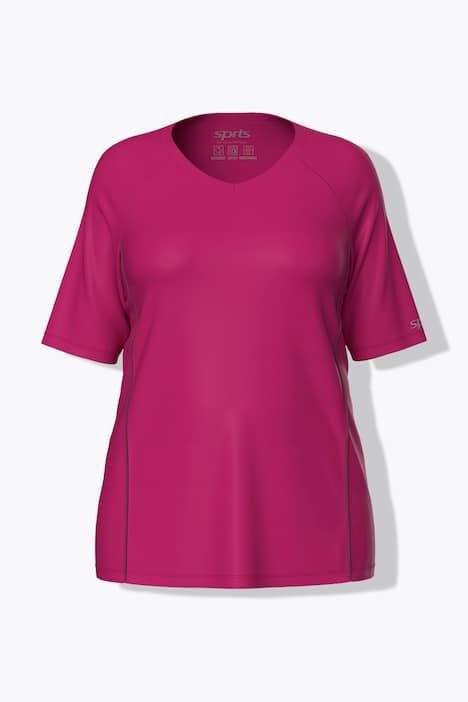 T-shirt, protection UV 50+. Col en V et manches courtes