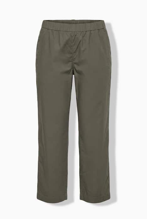 Pantalon chino Ruby 7/8 - taille élastique, jambe droite et large