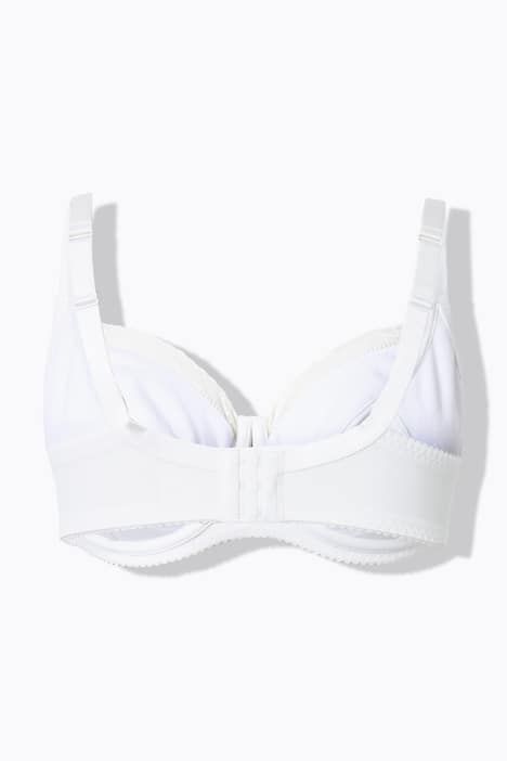 Soutien-gorge à armatures. Motif jacquard. Liserés en dentelle - bonnet C-G