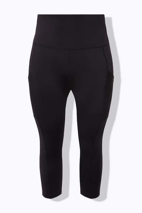 Legging 3/4 taille haute, longueur mollet, matière séchant rapidement