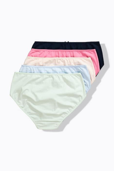 Culottes midi en lot de 5, pois/uni