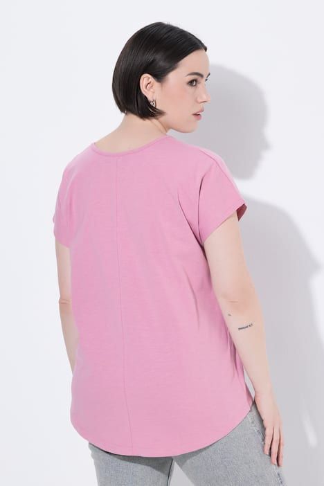 T-shirt oversize à imprimé animal métallisé, col rond et manches courtes