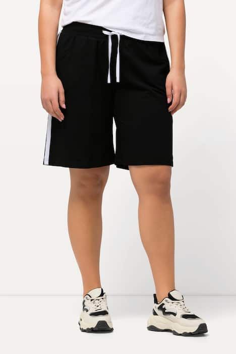Short en jersey à taille élastique. Jambe large et cordon