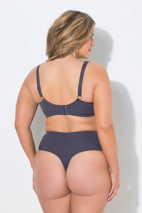 Soutien-gorge à armatures TruYou, dentelle transparente et rubans fantaisie - bonnet C-F