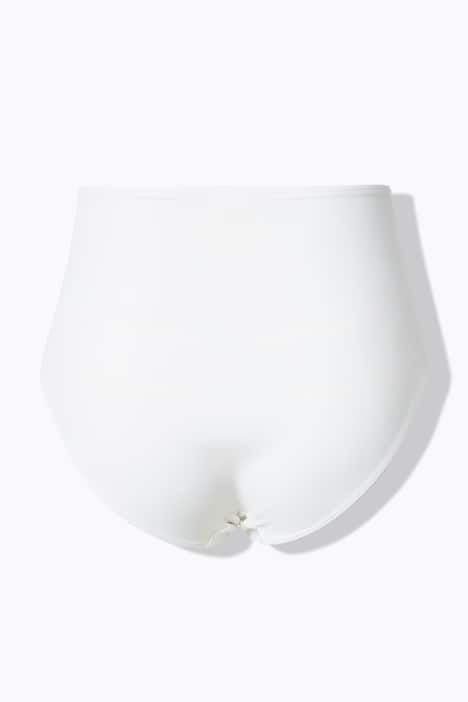 Culotte taille haute sculptante. Empiècement en dentelle