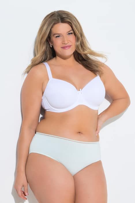 Culottes, lot de 5, bordure en dentelle au crochet au niveau de la ceinture