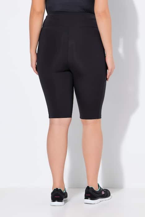 Legging court en matière recyclée, taille élastique et poche en mesh