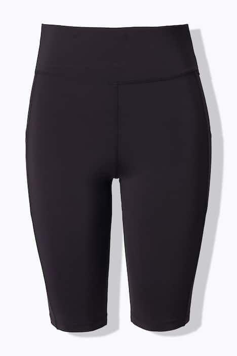 Legging court en matière recyclée, taille élastique et poche en mesh