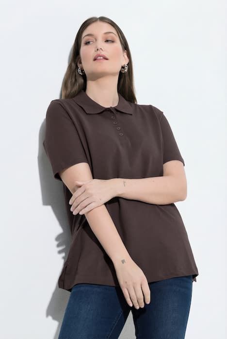 Polo patte de boutonnage plus longus, manches courtes et col polo