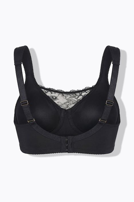 Bralette sans armatures, microfibre et entelle - bonnet B-F