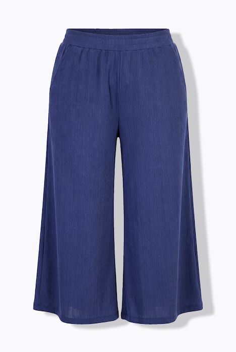 Jupe-culotte, jambe ultra-large et taille élastique