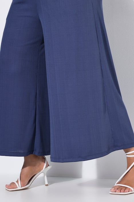 Jupe-culotte, jambe ultra-large et taille élastique