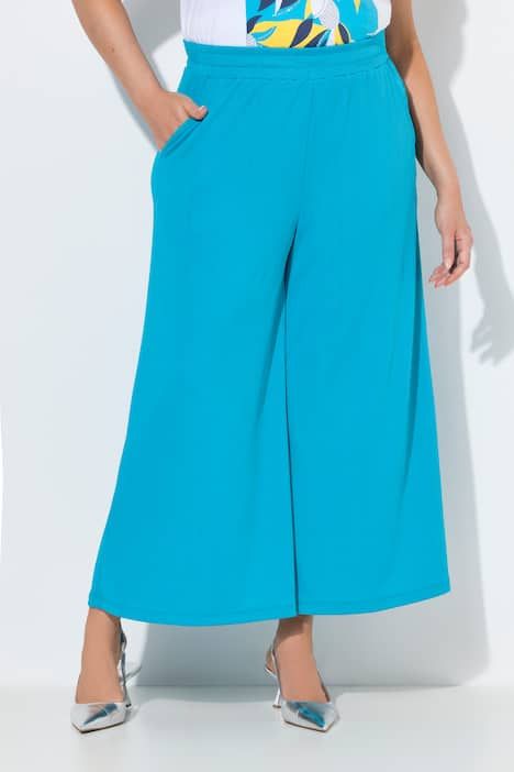 Jupe-culotte, jambe ultra-large et taille élastique