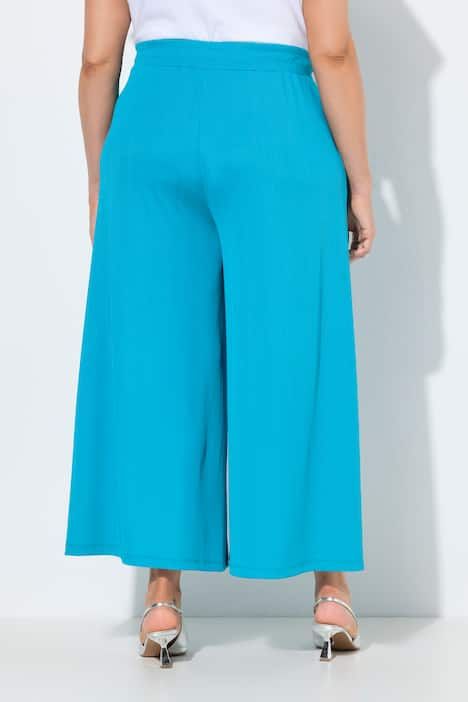 Jupe-culotte, jambe ultra-large et taille élastique