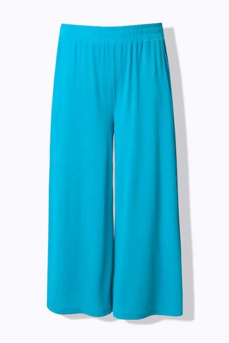 Jupe-culotte, jambe ultra-large et taille élastique