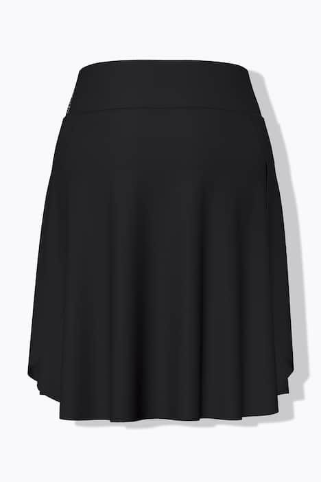 Skort 2-en-1, motif vagues et taille élastique, jupe/legging