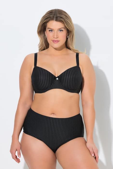 Soutien-gorge à armatures, fines rayures et bonnets souples - bonnet B-F