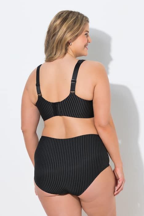 Soutien-gorge souple sans armatures, fines rayures - bonnet B-E