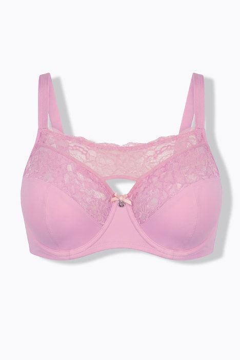 Soutien-gorge TruYou avec dentelle en fil doré, armatures et bonnets souples
