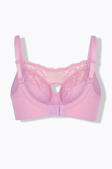Soutien-gorge TruYou avec dentelle en fil doré, armatures et bonnets souples