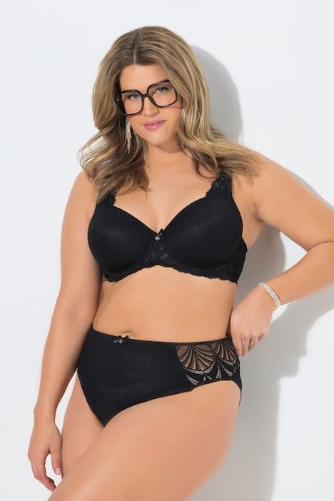 Culotte midi TruYou en microfibre, avec dentelle