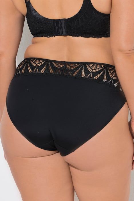 Culotte midi TruYou en microfibre, avec dentelle