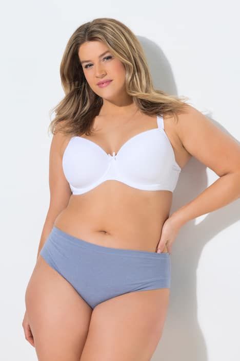 Lot de 3 slips midi, matière ultra-douce