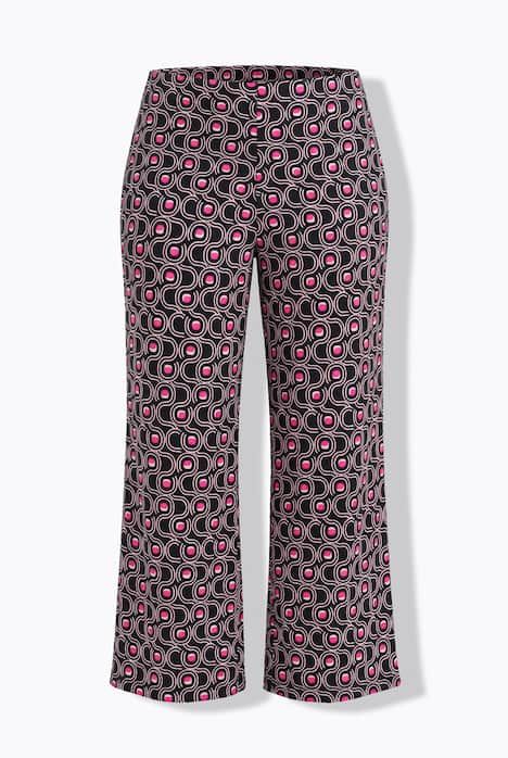 Pantalon en jersey dans un imprimé graphique, jambe droite et taille élastique