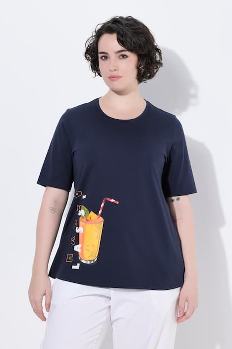 T-shirt motif smoothie, coupe Classic Fit, décolleté rond et manches courtes