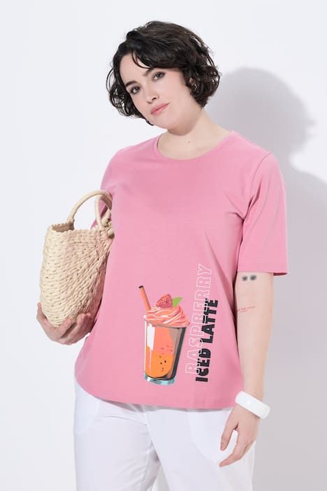 T-shirt motif smoothie, coupe Classic Fit, décolleté rond et manches courtes
