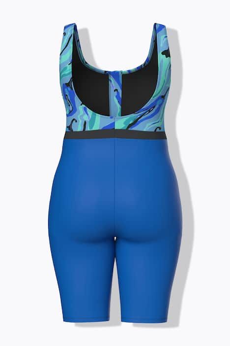 Maillot de bain sans bonnets souples, motif piments et fermeture zippée, matière recyclée