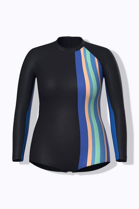 Maillot de bain avec protection solaire SPF 50+, manches longues et fermeture zippée