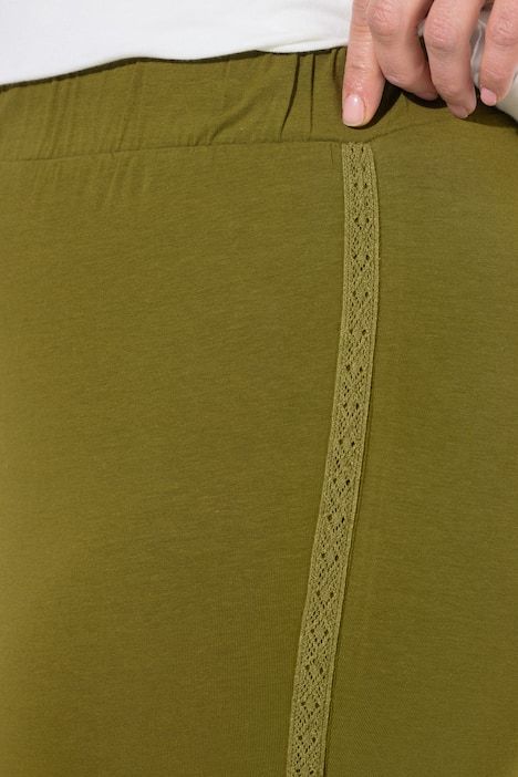 Lot de 2 leggings-corsaires, dentelle et coton bio