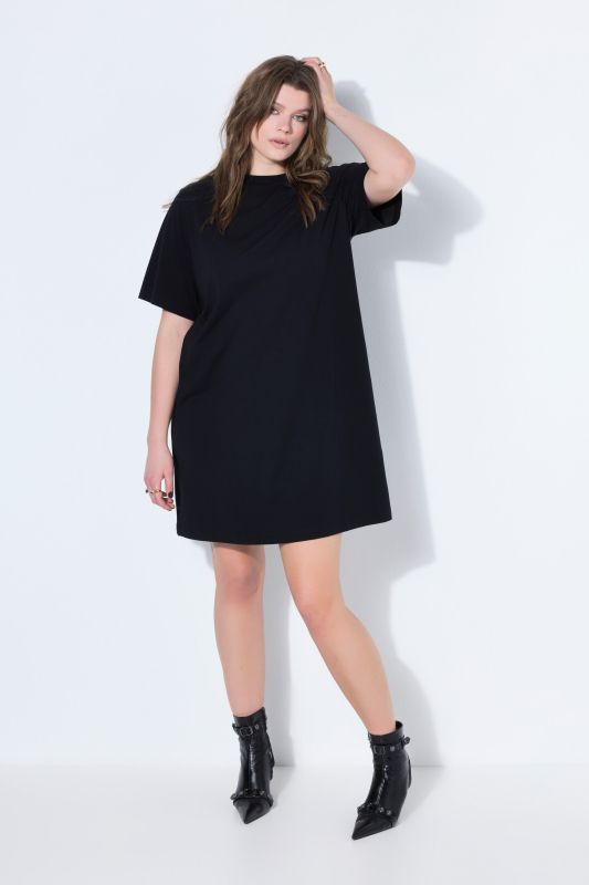T-shirt oversized ultra-long à col rond et manches courtes