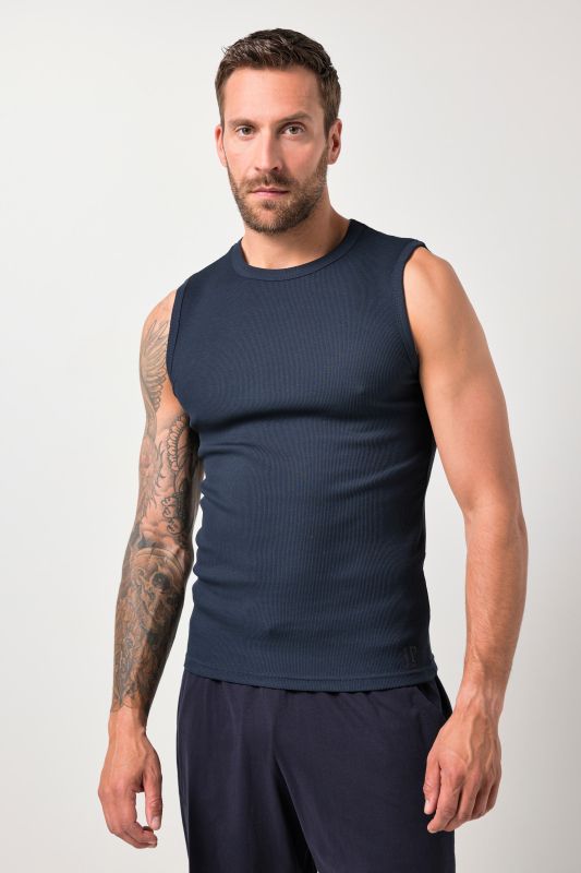 Maillot de corps en jersey côtelé, avec larges bretelles - jusqu'au 8 XL