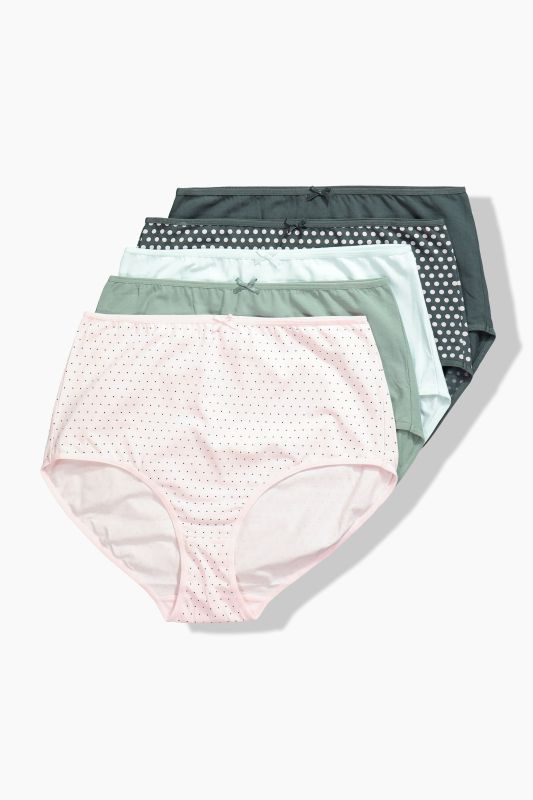 Culottes maxi en lot de 5, pois/uni