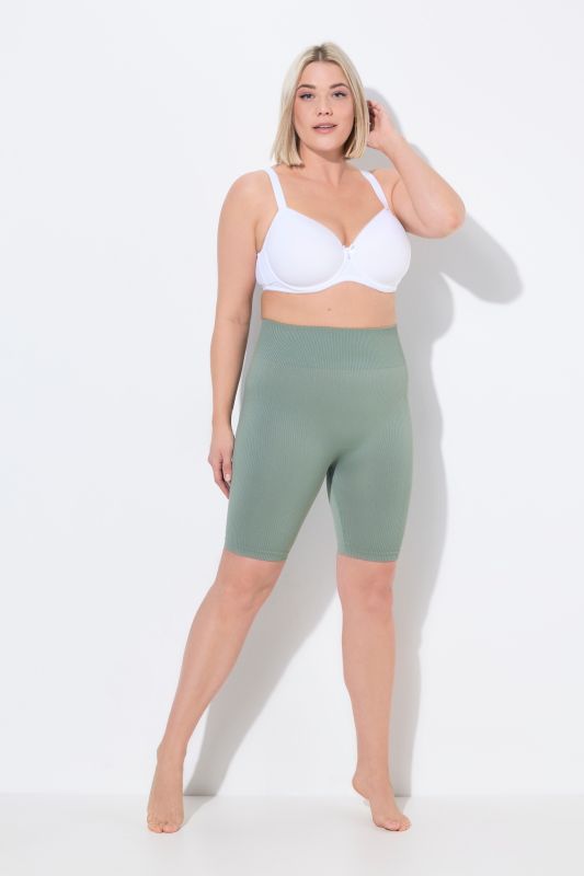 Panty en jersey côtelé. Large bande à la taille. Sans couture extérieure