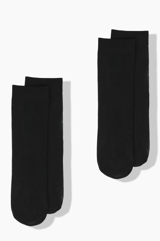 Lot de 2&nbsp;paires de bas, tige courte, 40&nbsp;deniers