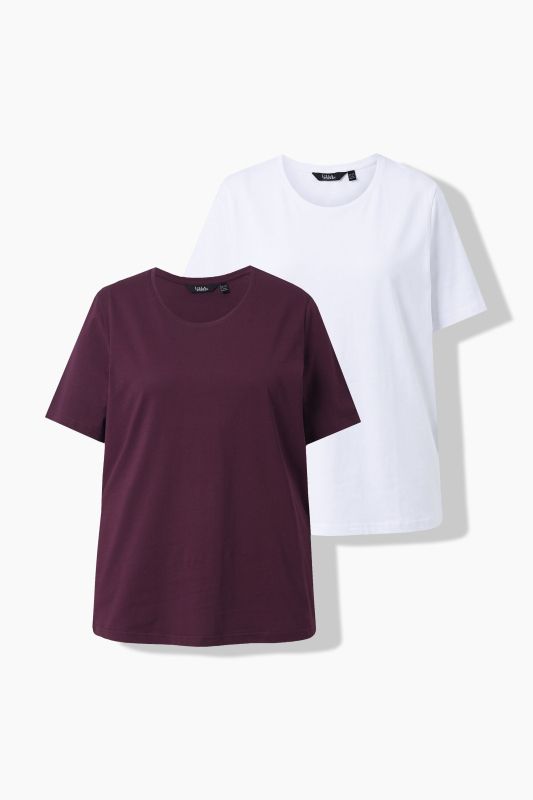 T-shirt coupe Regular. Col rond et manches courtes