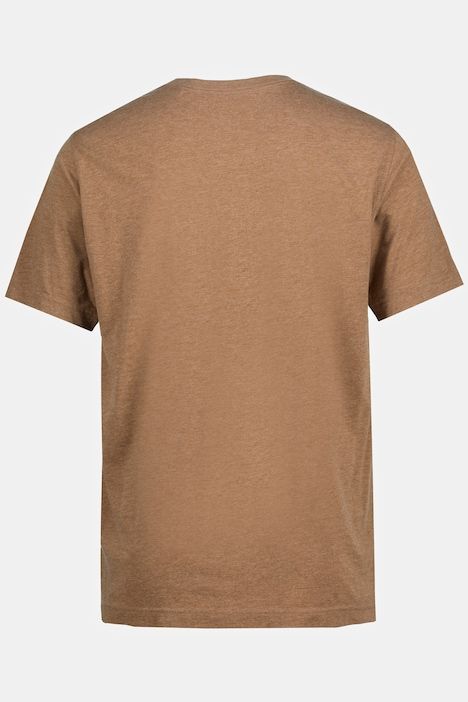 T-shirt Basic en coton peigné, col rond - jusqu'au 8 XL