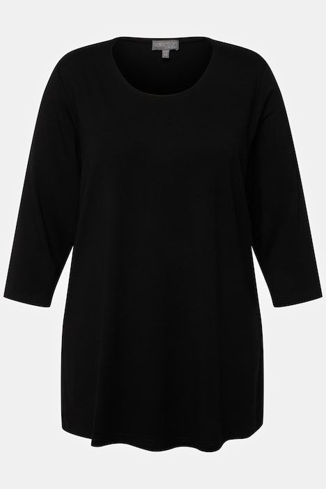 T-shirt à coupe allongée, manches 3/4. Collection selection