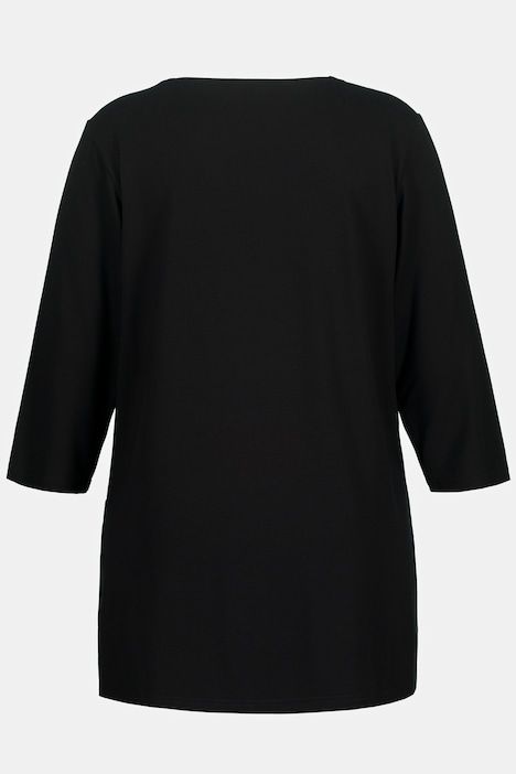 T-shirt à coupe allongée, manches 3/4. Collection selection