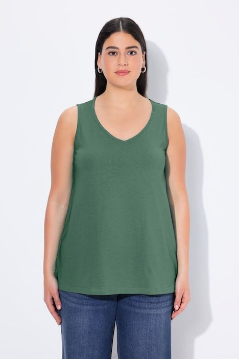 Débardeur coupe Classic Fit, bretelles larges et décolleté en V