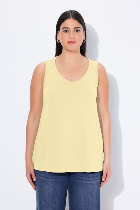 Débardeur coupe Classic Fit, bretelles larges et décolleté en V